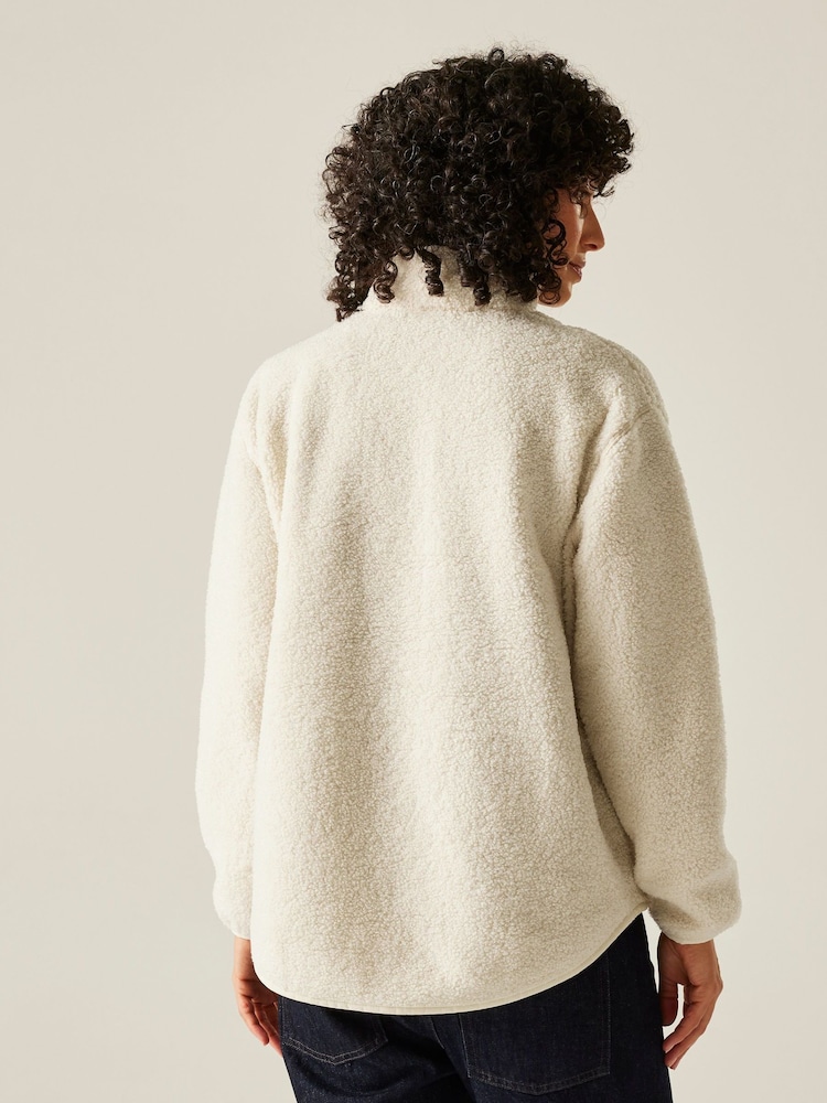 Regatta Cream Frankie Borg Half Zip Fleece - Image 2 of 5