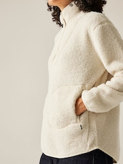 Regatta Cream Frankie Borg Half Zip Fleece - Image 4 of 5