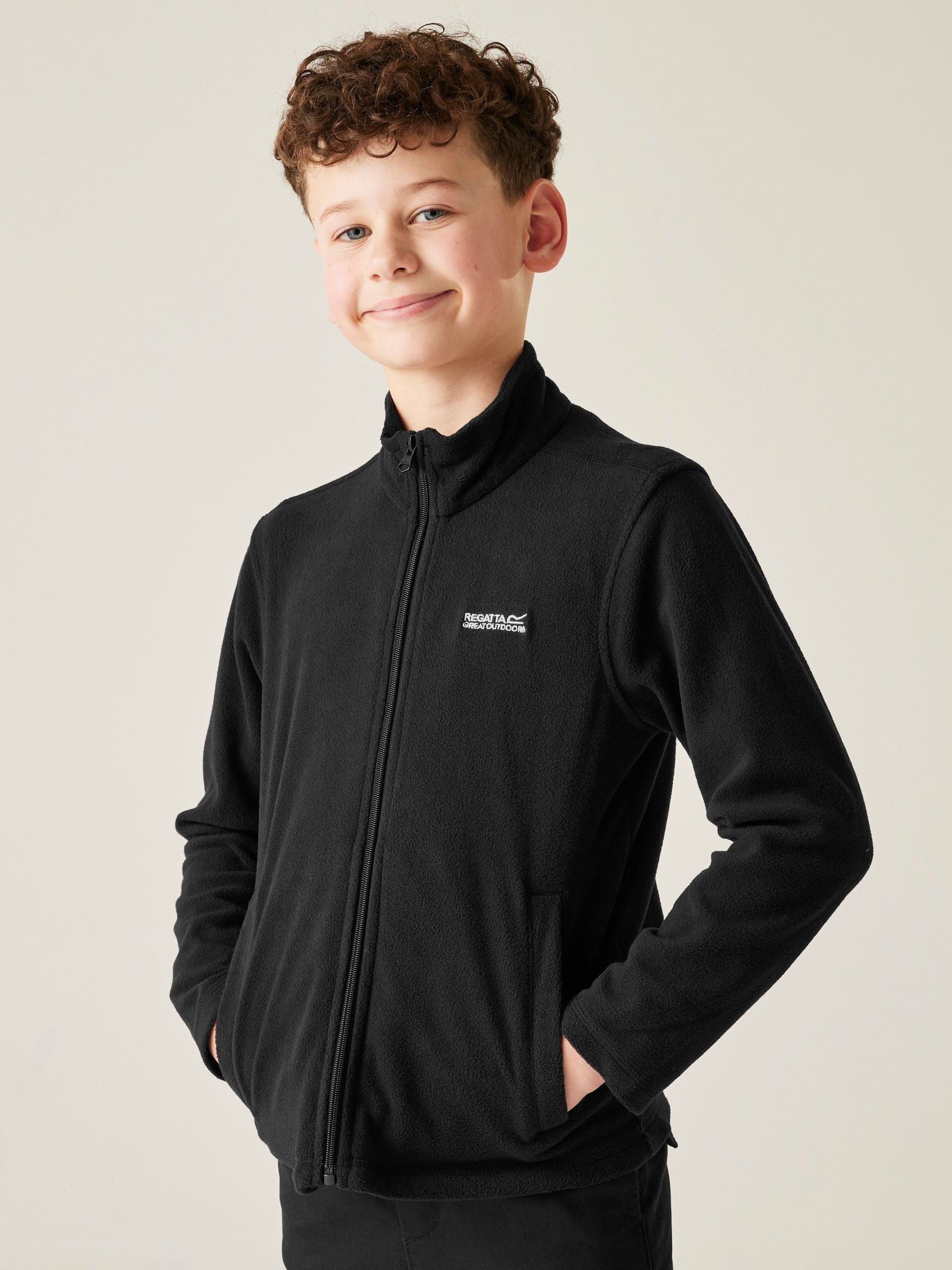 Regatta Kids’ King Ii School Fleece - Black Size 11-12 Years - Image 9