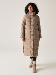 Regatta Brown Eloria Heavyweight Water Repellent Stretch Coat - Image 1 of 9