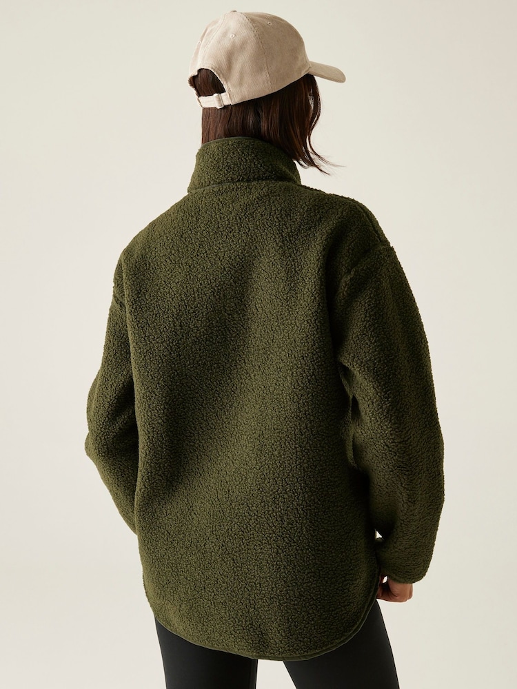 Regatta Green Frankie Borg Half Zip Fleece - Image 2 of 8 Regatta Green Frankie Borg Half Zip Fleece - Image 2 of 8