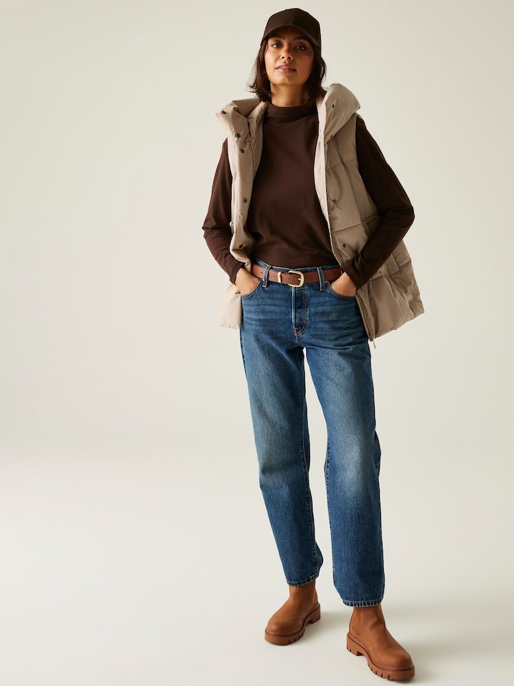 Regatta Natural Kelse Heavyweight Water Repellent Bodywarmer Coat - Image 5 of 5 Regatta Natural Kelse Heavyweight Water Repellent Bodywarmer Coat - Image 5 of 5