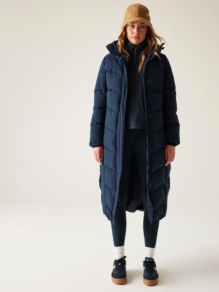 Regatta Blue Eloria Heavyweight Water Repellent Stretch Coat - Image 1 of 9