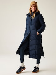 Regatta Blue Eloria Heavyweight Water Repellent Stretch Coat - Image 3 of 9