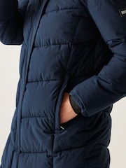 Regatta Blue Eloria Heavyweight Water Repellent Stretch Coat - Image 5 of 9