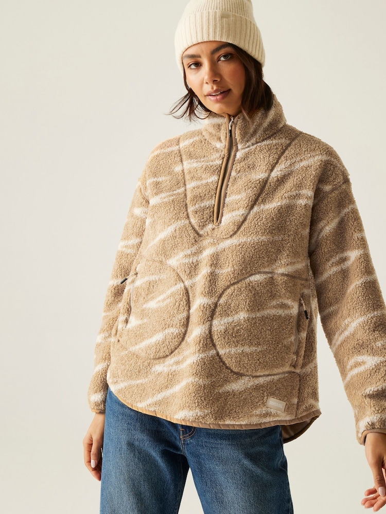 Regatta Natural Frankie Borg Half Zip Fleece - Image 1 of 8