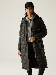 Regatta Black Embrie Heavyweight Water Repellent Coats - Image 1 of 6