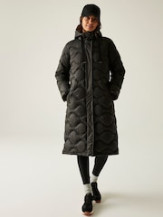 Regatta Black Embrie Heavyweight Water Repellent Coats - Image 3 of 6