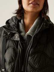 Regatta Black Embrie Heavyweight Water Repellent Coats - Image 6 of 6