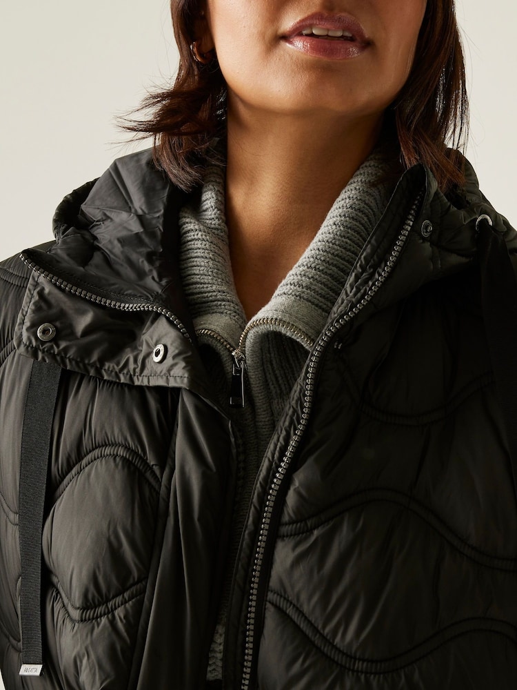 Regatta Black Embrie Heavyweight Water Repellent Coats - Image 6 of 6