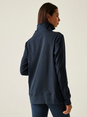 Regatta Blue Demmi Half Zip soft touch Fleece - Image 2 of 9