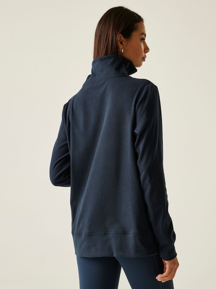 Regatta Blue Demmi Half Zip soft touch Fleece - Image 2 of 9