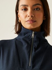 Regatta Blue Demmi Half Zip soft touch Fleece - Image 4 of 9