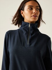 Regatta Blue Demmi Half Zip soft touch Fleece - Image 5 of 9