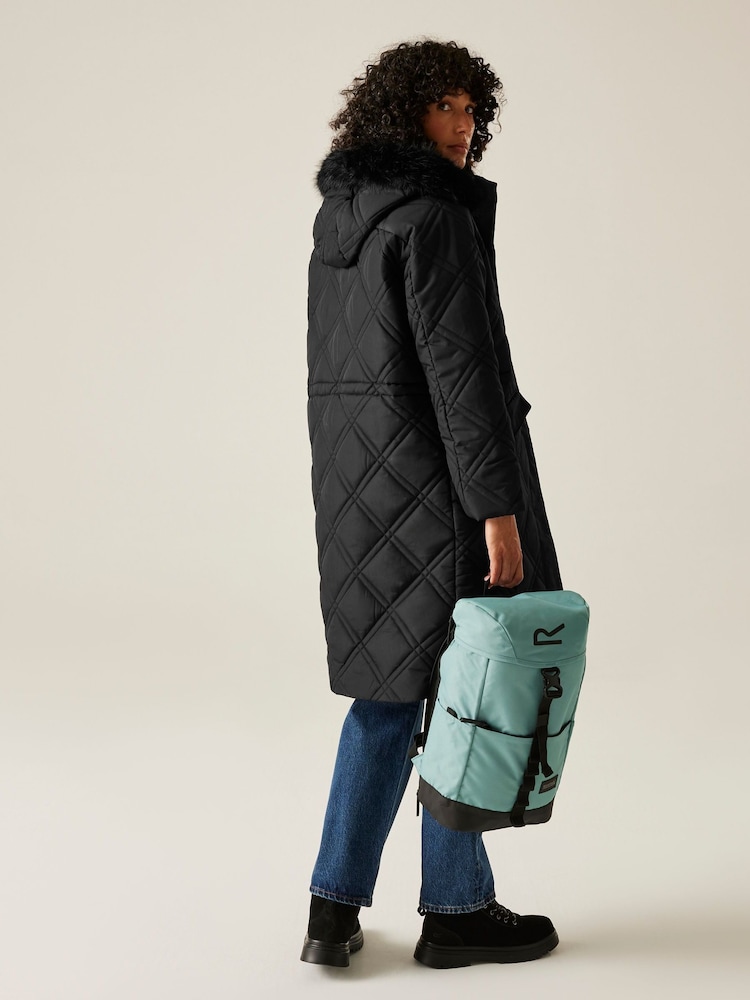 Regatta Black Freyla Heavyweight Water Repellent Coats - Image 2 of 6