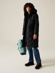 Regatta Black Freyla Heavyweight Water Repellent Coats - Image 3 of 6