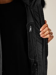 Regatta Black Freyla Heavyweight Water Repellent Coats - Image 5 of 6