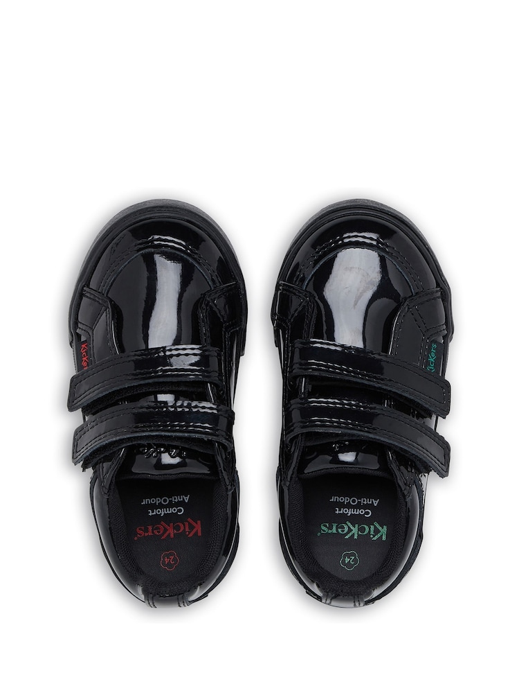 Kickers Black Tovni Twin Patent School Shoes - Image 6 of 6