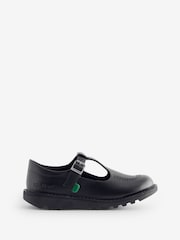 Kickers Black Kick T-Bar Leather Shoes - Image 1 of 7