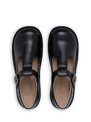 Kickers Black Kick T-Bar Leather Shoes - Image 5 of 7