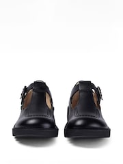 Kickers Black Kick T-Bar Leather Shoes - Image 6 of 7
