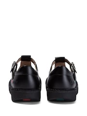 Kickers Black Kick T-Bar Leather Shoes - Image 7 of 7