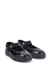 Kickers Black Tovni Brogue Marjane Shoes - Image 2 of 6