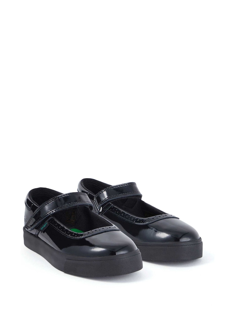 Kickers Black Tovni Brogue Marjane Shoes - Image 2 of 6