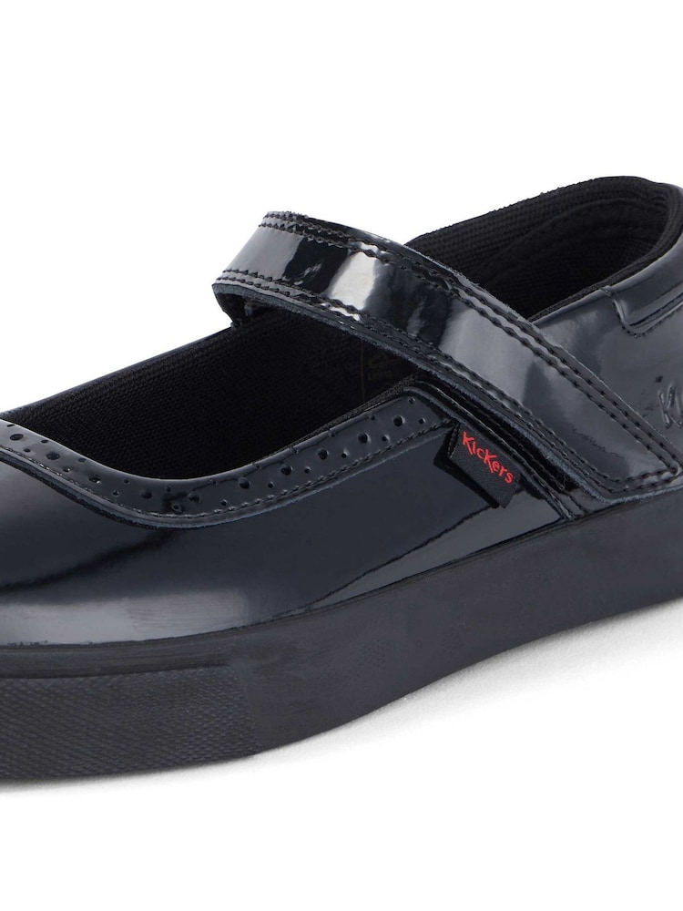Kickers Black Tovni Brogue Marjane Shoes - Image 6 of 6