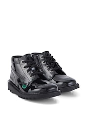 Kickers Black Hi Zip Boots Trainers - Image 2 of 6
