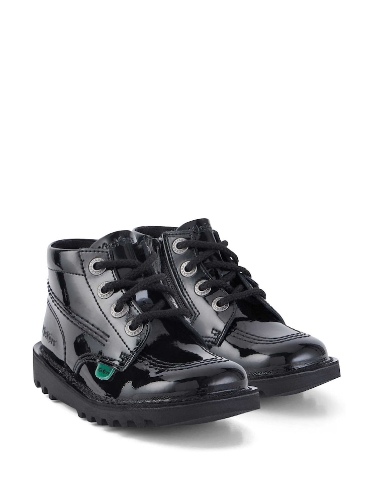 Kickers Black Hi Zip Boots Trainers - Image 2 of 6