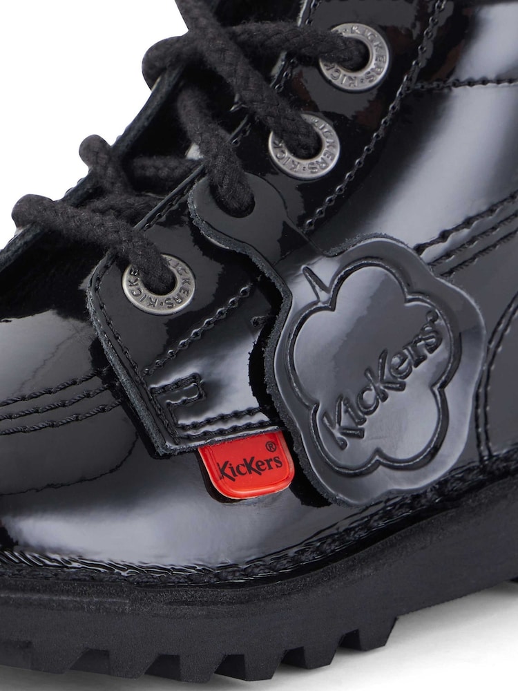Kickers Black Hi Zip Boots Trainers - Image 6 of 6