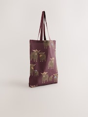 Burgundy Red Hamish - Bolso shopper de algodón - Imagen 1 de 5