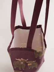Burgundy Red Hamish - Bolso shopper de algodón - Imagen 3 de 5