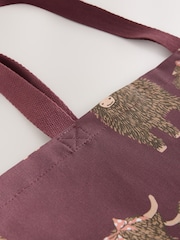 Burgundy Red Hamish - Bolso shopper de algodón - Imagen 5 de 5