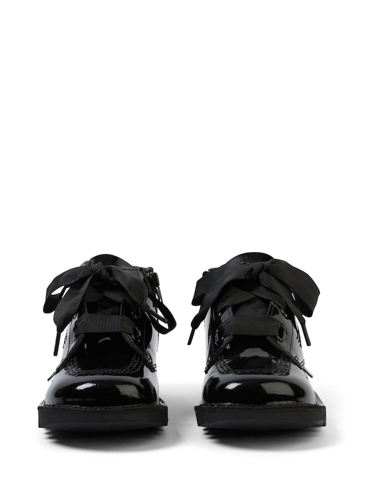 Kickers Black Hi Ribbon Trainers - Image 2 of 5