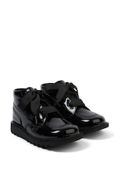 Kickers Black Hi Ribbon Trainers - Image 3 of 5
