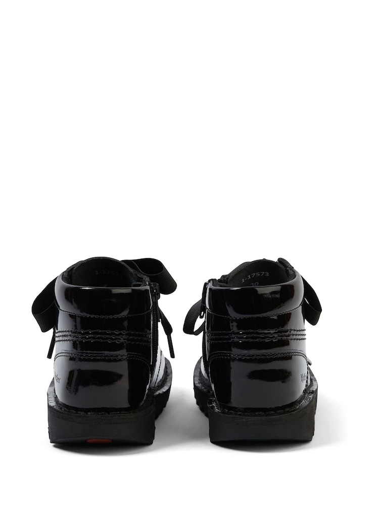 Kickers Black Hi Ribbon Trainers - Image 5 of 5