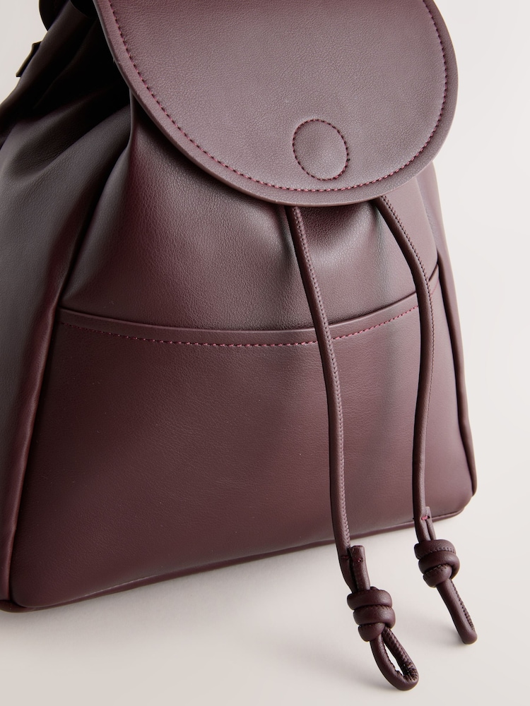 Berry Red Clean Backpack - Image 5 of 5 Berry Red Clean Backpack - Image 5 of 5