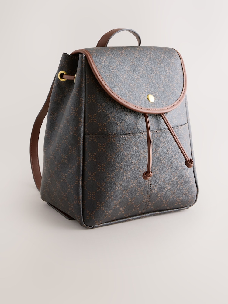 Brown Black/White Clean Backpack - Image 1 of 5