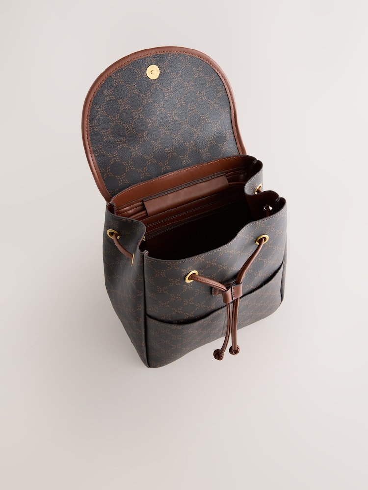 Brown Black/White Clean Backpack - Image 2 of 5
