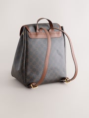 Brown Black/White Clean Backpack - Image 3 of 5