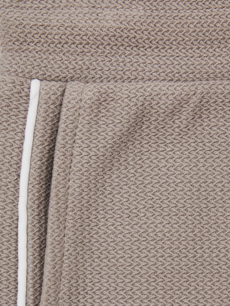 Marrón visón - Reiss Pinta Cotton Textured Piped Shorts - Imagen 4 de 4