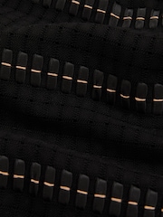 Reiss Black Lawrence Atelier Whipstitch Mini Dress - Image 6 of 6