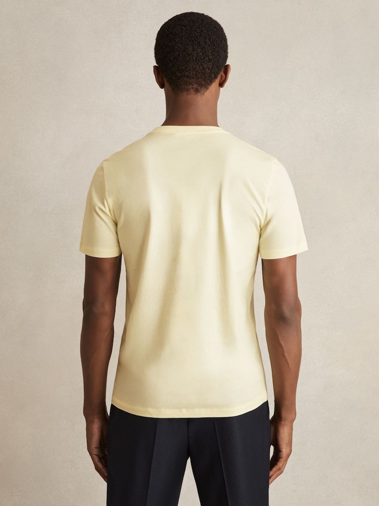 Citroengeel - Reiss - Bless - Katoenen T-shirt met ronde hals - Image 4 of 5