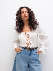 Marrón chocolate - Skinny PU Domed Stud Belt - Imagen 2 de 7