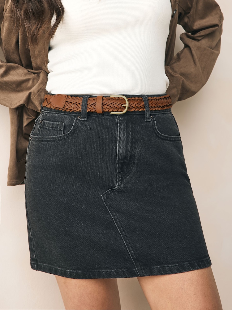 Tan Brown Hand Plaited Leather Belt - Image 2 of 5 Tan Brown Hand Plaited Leather Belt - Image 2 of 5