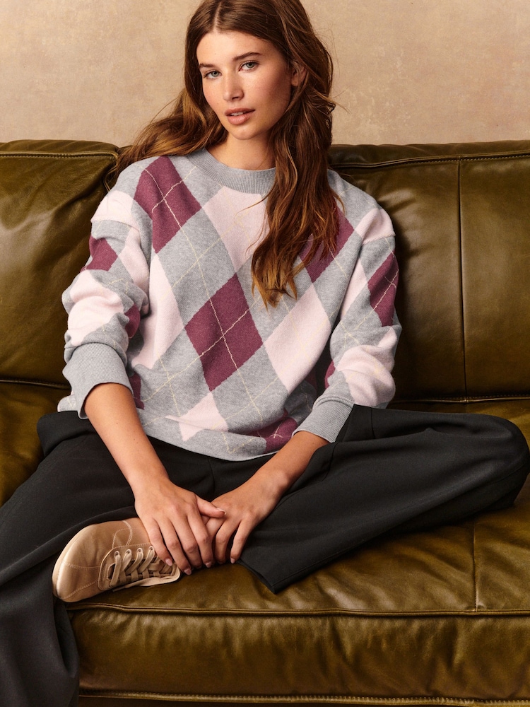 Pretty Pink Argile Compact Cosy Crewneck Longsleeve Sweatshirt - Image 1 of 9 Pretty Pink Argile Compact Cosy Crewneck Longsleeve Sweatshirt - Image 1 of 9