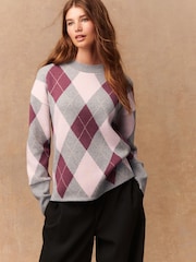 Pretty Pink Argile Compact Cosy Crewneck Longsleeve Sweatshirt - Image 2 of 9