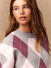 Pretty Pink Argile Compact Cosy Crewneck Longsleeve Sweatshirt - Image 6 of 9